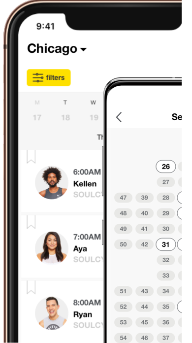 SoulCycle iphone and android apps